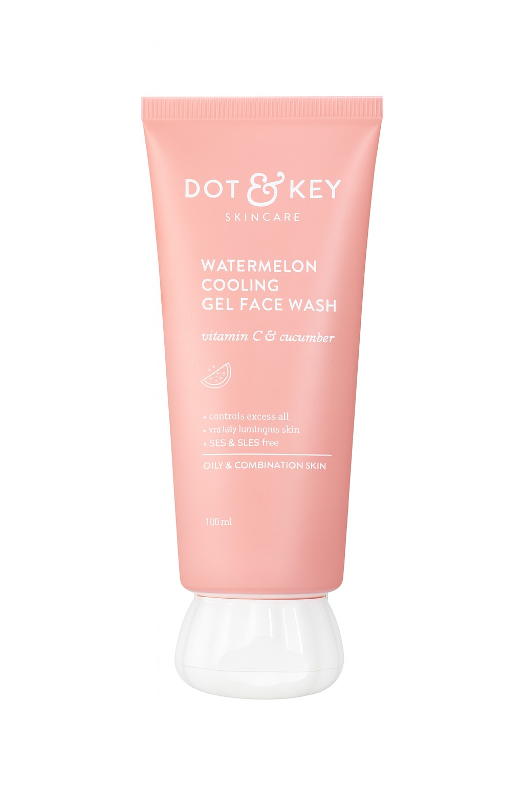 Dot & Key Watermelon Cooling Gel Face Wash (Vitamin C & Cucumber)(100 ml)