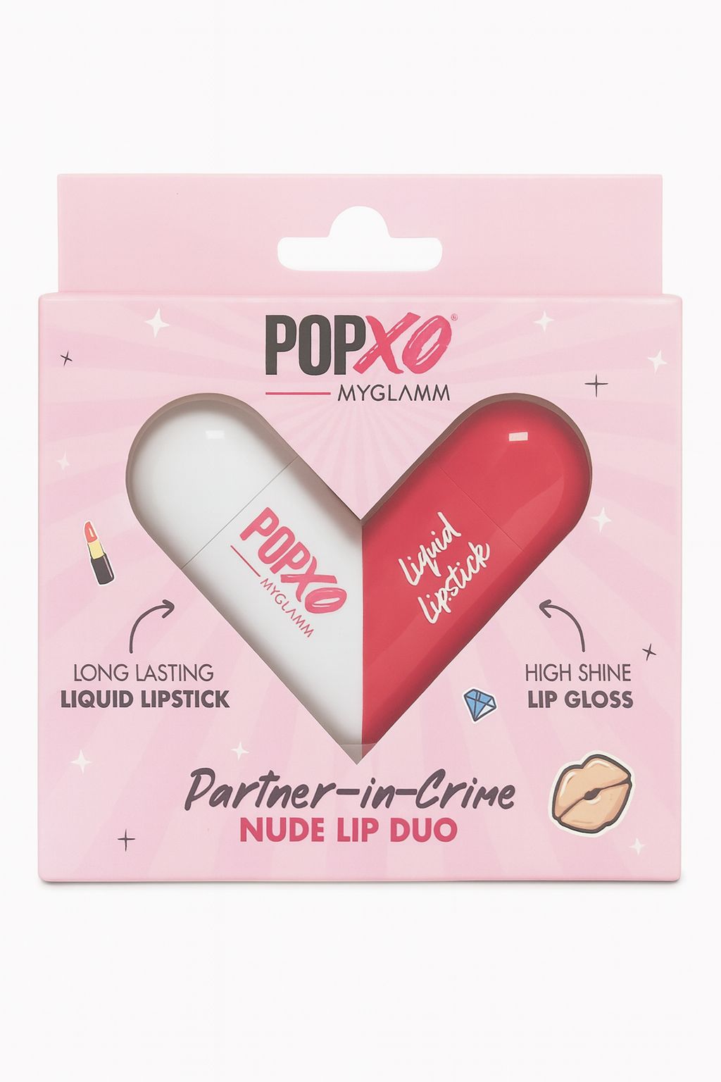POPxo MyGlamm Partner-in-Crime Nude Lip Duo (2.5ML)