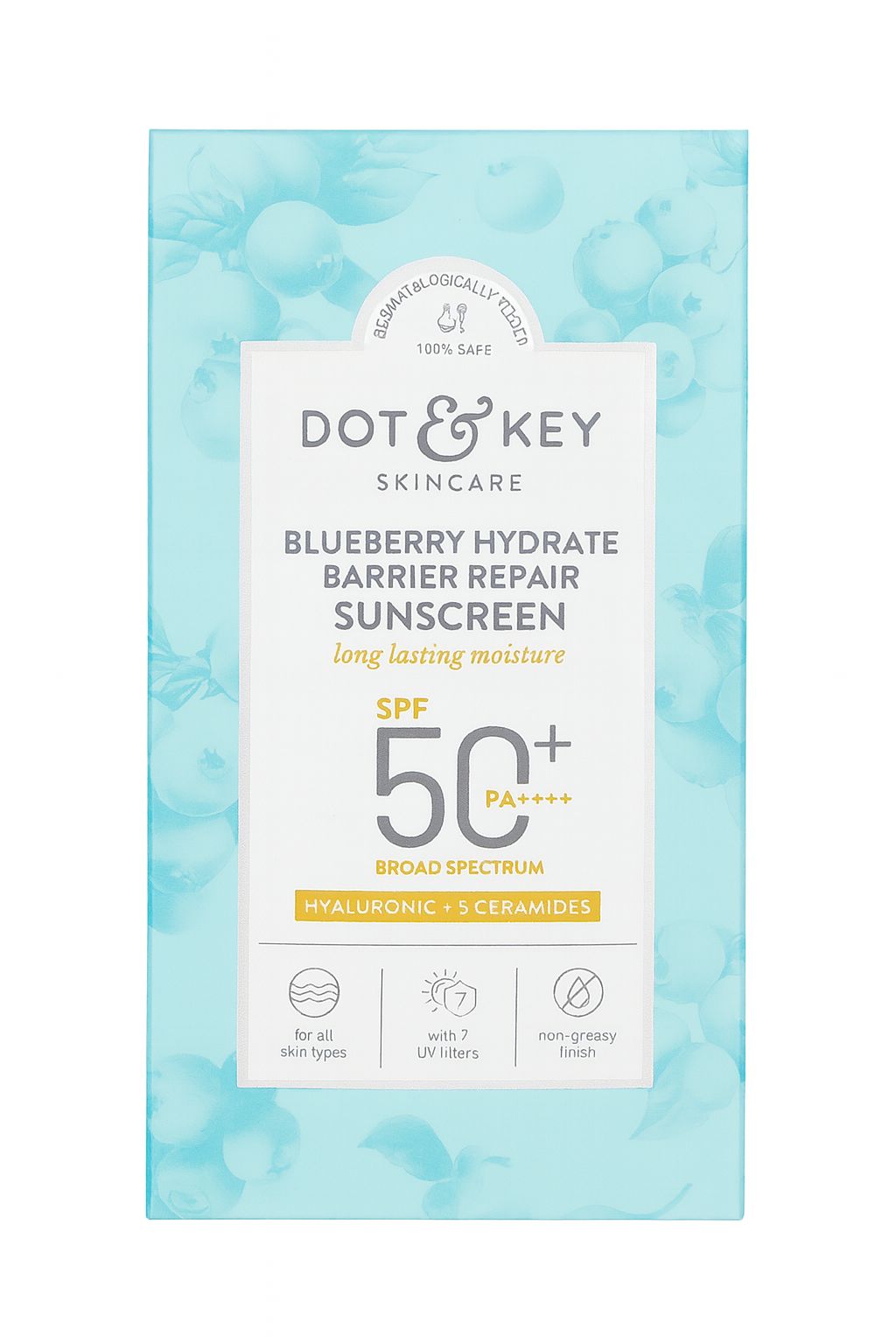 Dot & Key Blueberry Hydrate Barrier Repair Sunscreen SPF 50+ PA++++ (50g)