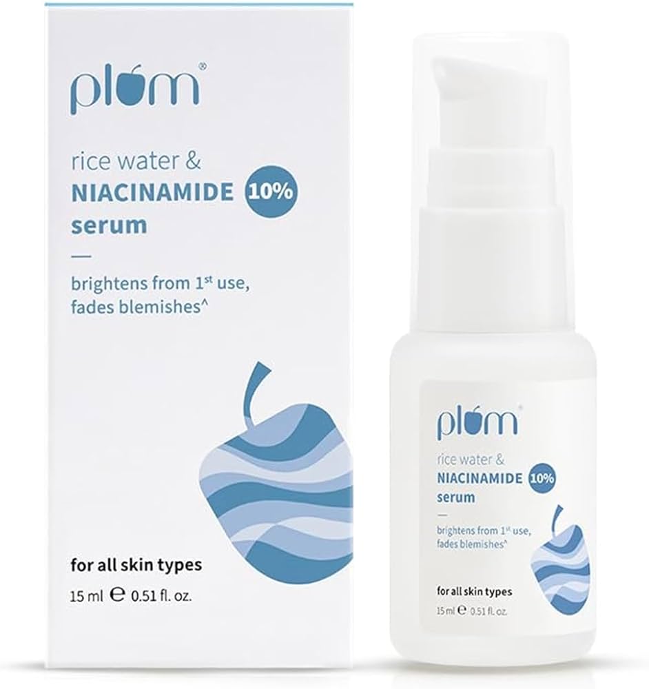 PLUM 10% RICEWATER AND NIACINAMIDE SERUM 15ML