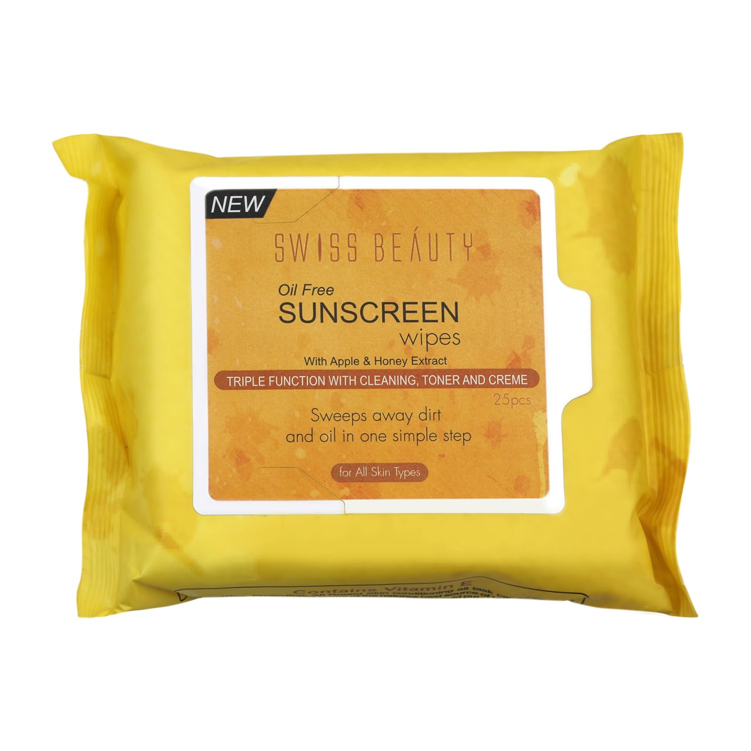 SWISS BEAUTY OIL FREE SUNSCREEN WIPES