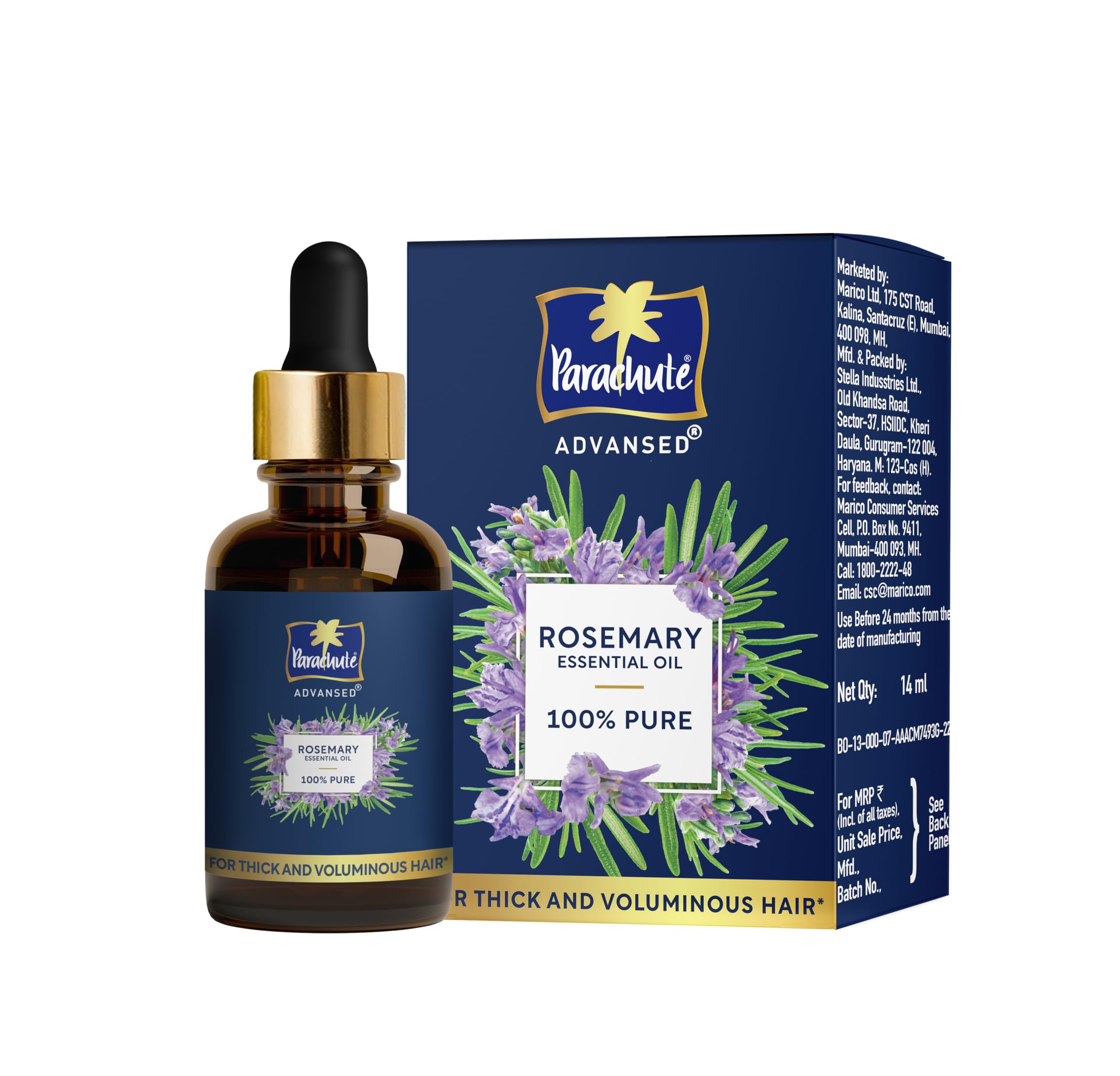 PARACHUTE ROSEMARY ESSENTIAL OIL 14ML
