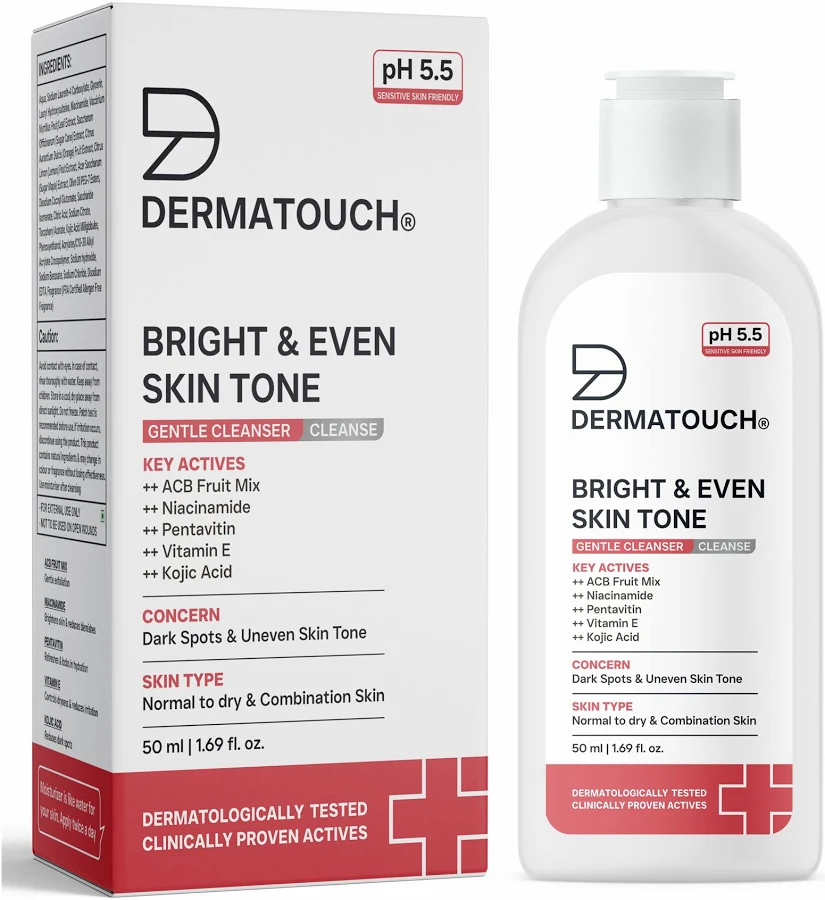 DERMATOUCH BRIGHT&EVEN SKIN TONE GENTLE CLEANSER(50ML)