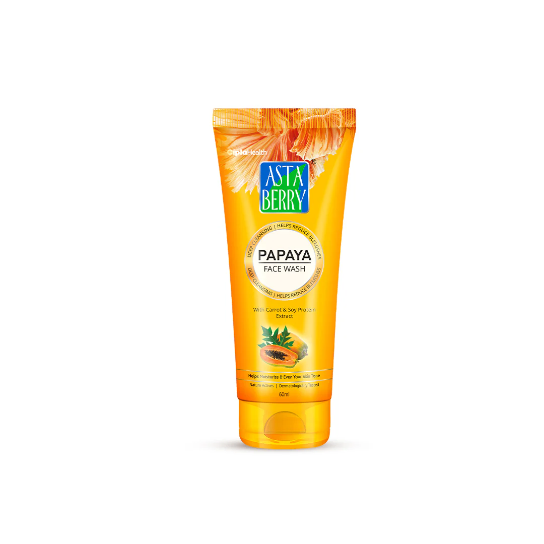 ASTA BERRY PAPAYA FACE WASH(60ml)