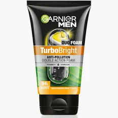 GARNIER MEN ANTI-POLLUTION DOUBLE ACTION FACE WASH