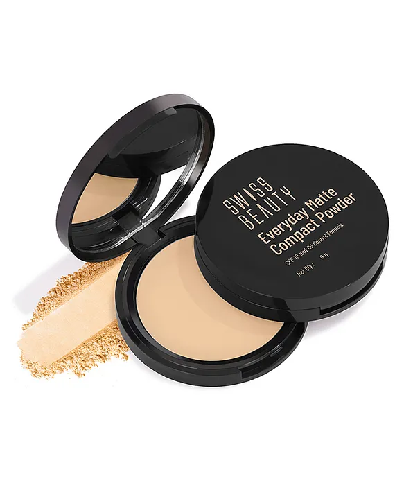 SWISS BEAUTY EVERYDAY MATTE COMPACT POWDER(05 ALMOND)