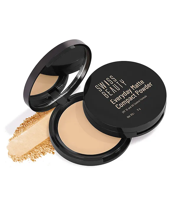 SWISS BEAUTY EVERYDAY MATTE COMPACT POWDER (06 HAZEL)