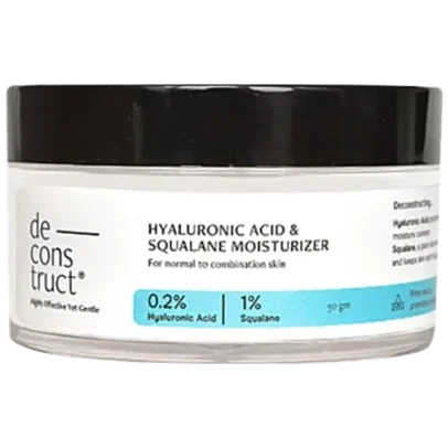 decostruct hyaluronic acid and squalane moisturizer quantity 50g