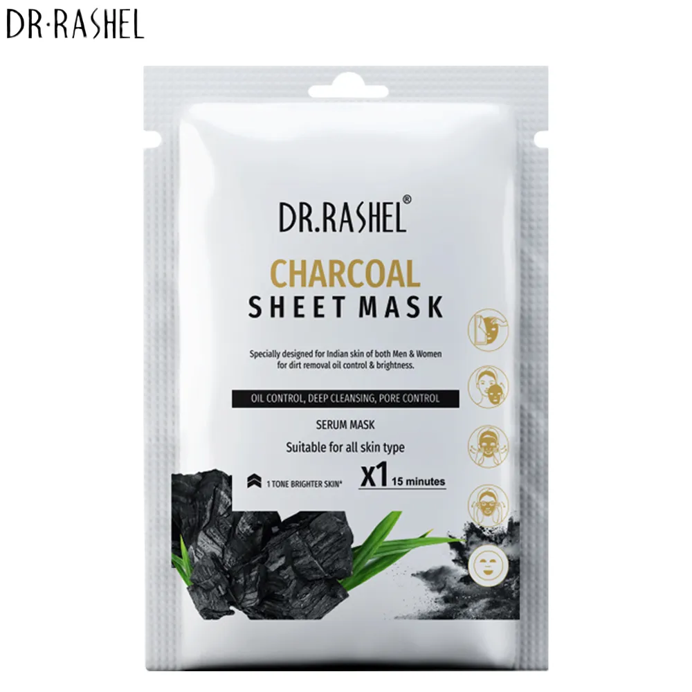 dr rashel charcoal sheet mask
